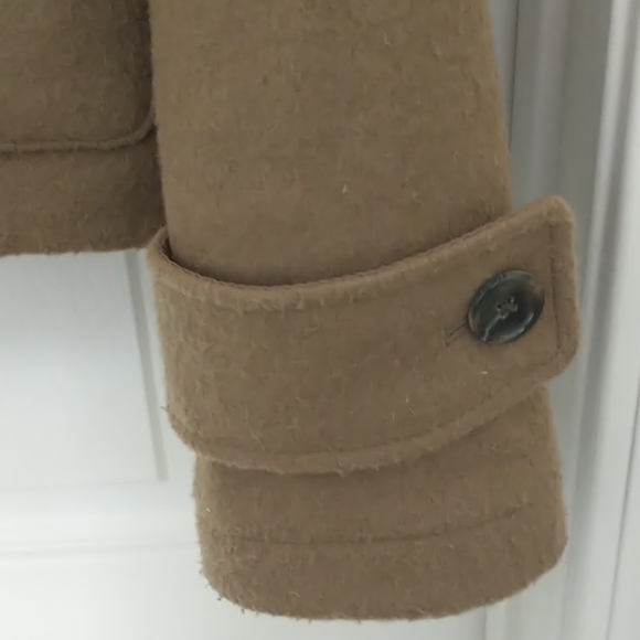 Lands End Wool Coat w/ Wooden Toggle Rope Closure - Picture 3 of 9